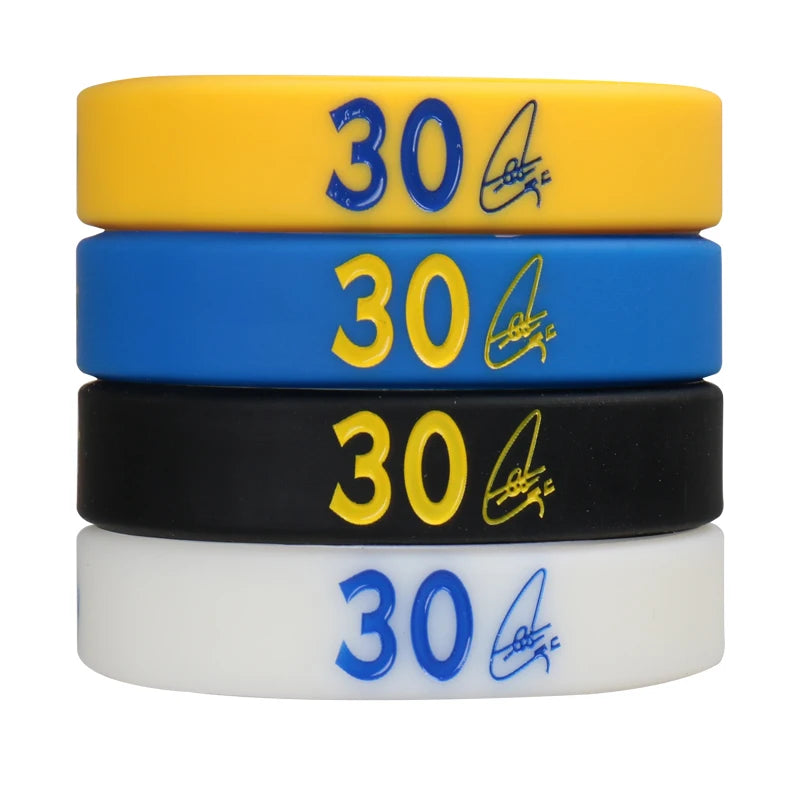100pcs/lot Basketball Silicone Bracelets Sport Wristbands for Men Basketall Players Bangles