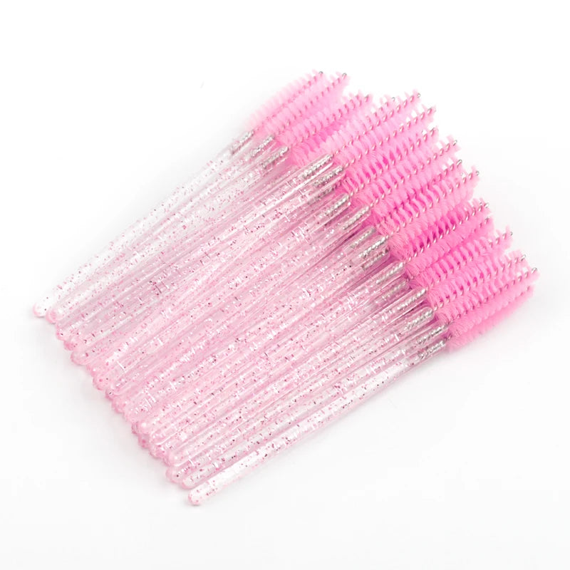 5/50pcs Crystal Eyelashes Brush Makeup Extension Eyebrow Brushes Eye Lashes Makeup Professional Makeup Beauty Tool