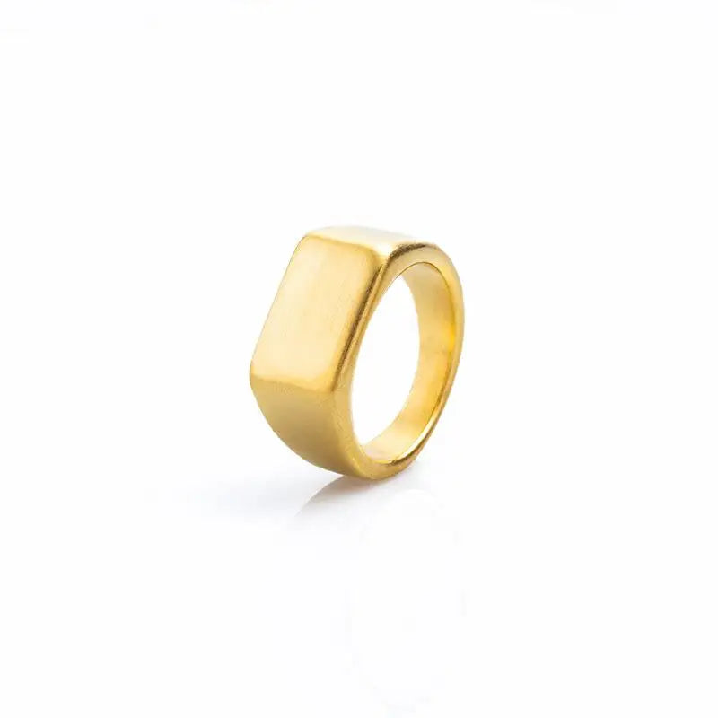 Jiayiqi Classic Frosted/Smooth Tops Men's Rock Punk Rings Cool Fashion Individuality Signet Ring For Women Man Party Jewelry