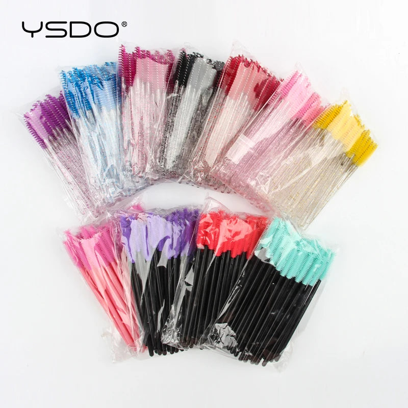 5/50pcs Crystal Eyelashes Brush Makeup Extension Eyebrow Brushes Eye Lashes Makeup Professional Makeup Beauty Tool