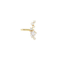 Elviragirl 1Pcs Stars Five-Pointed Star Zircon Earring Flowers Inlaid No Ear Hole Ear Clip on Earring for Girl Women Gifts