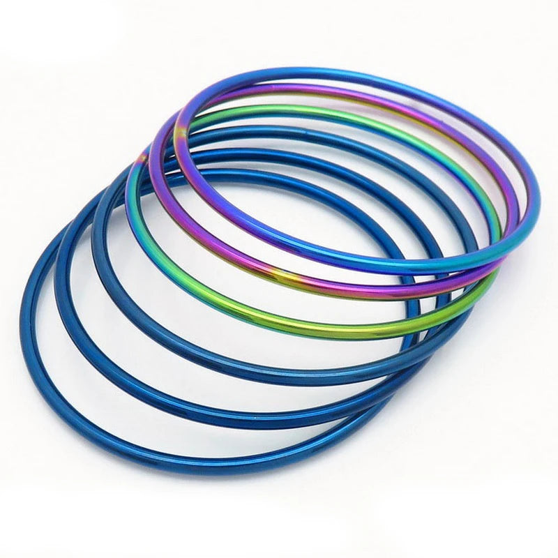Simple Stainless Steel Bracelet For Women Men Gold Silver Color Geometry Wire Round Bangle Female Trendy Jewelry Wristband Gifts