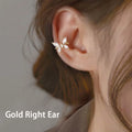 1Pcs Gold Color Zircon Butterfly Ear Clip Female Luxury Shiny Crystal Non-Piercing Fake Cartilage Ear Cuff Jewelry Gifts