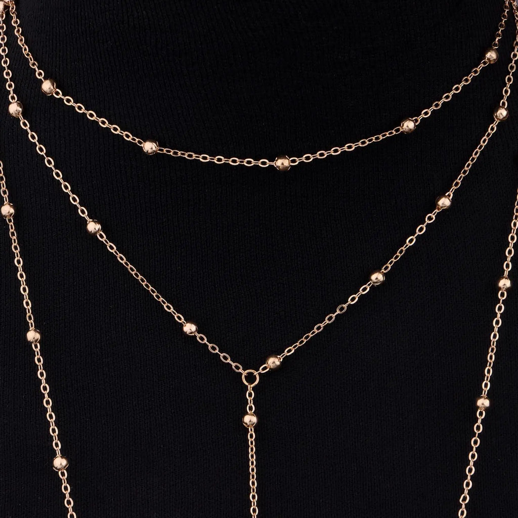 New Sexy Fashion Swimsuit Bra Body Chain Ladies Body Bead Chain Accessories BD7016