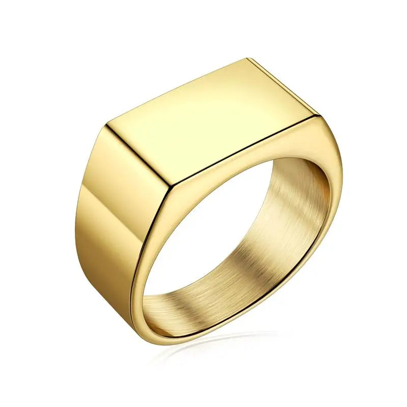 Jiayiqi Classic Frosted/Smooth Tops Men's Rock Punk Rings Cool Fashion Individuality Signet Ring For Women Man Party Jewelry