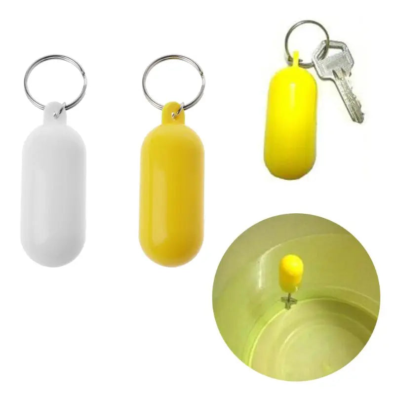 Swimming Drifting Beach Yellow Floating Keychain Swimming Marine Sail for Key Float Rings Floating Foam Ellipse for Key Chain