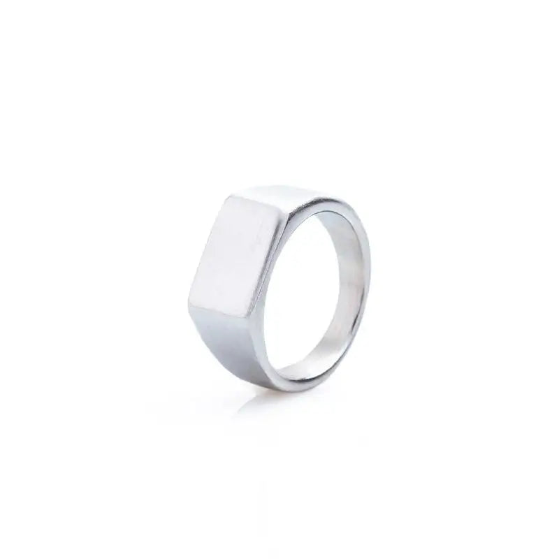 Jiayiqi Classic Frosted/Smooth Tops Men's Rock Punk Rings Cool Fashion Individuality Signet Ring For Women Man Party Jewelry