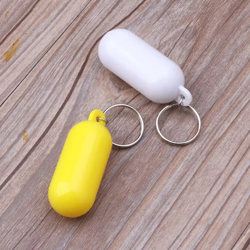 Swimming Drifting Beach Yellow Floating Keychain Swimming Marine Sail for Key Float Rings Floating Foam Ellipse for Key Chain