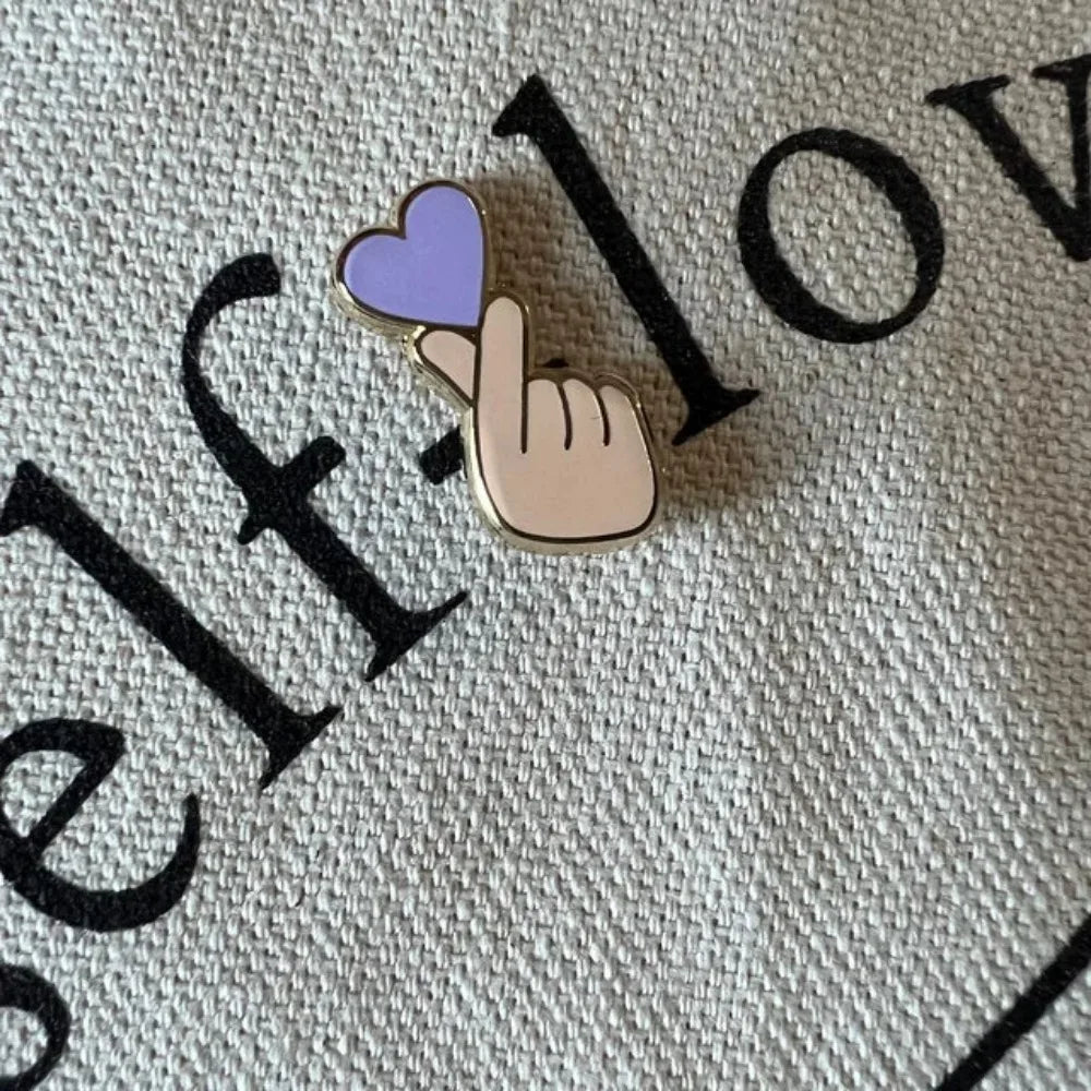 Borahae I Purple You Pin Enamel Pin  Love  Kpop Hallyu Korea Seoul South 1 Pc