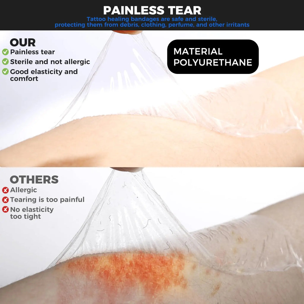5m Waterproof Protective Tattoo Healing Film For Aftercare Bandage Transparent Skin Repair Wrap Roll