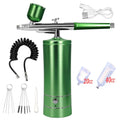 Airbrush Nail Art Painting Kit with Compressor Mini Airbrush for Nail Art Cake Painting Portable Hand Sprayer Gun Airbrush Nail